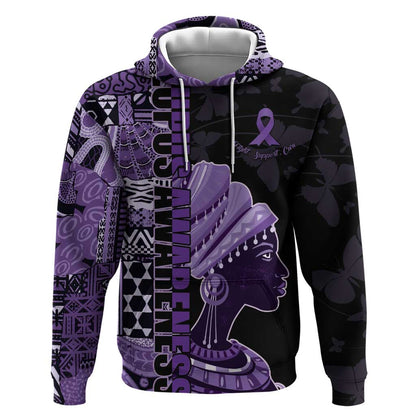 Personalized African Lady Lupus Awareness Hoodie Fight Support Cure