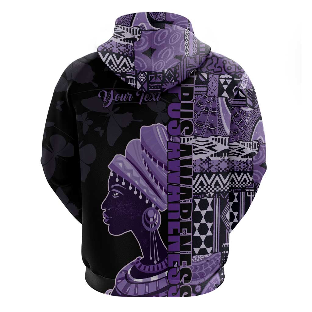 Personalized African Lady Lupus Awareness Hoodie Fight Support Cure
