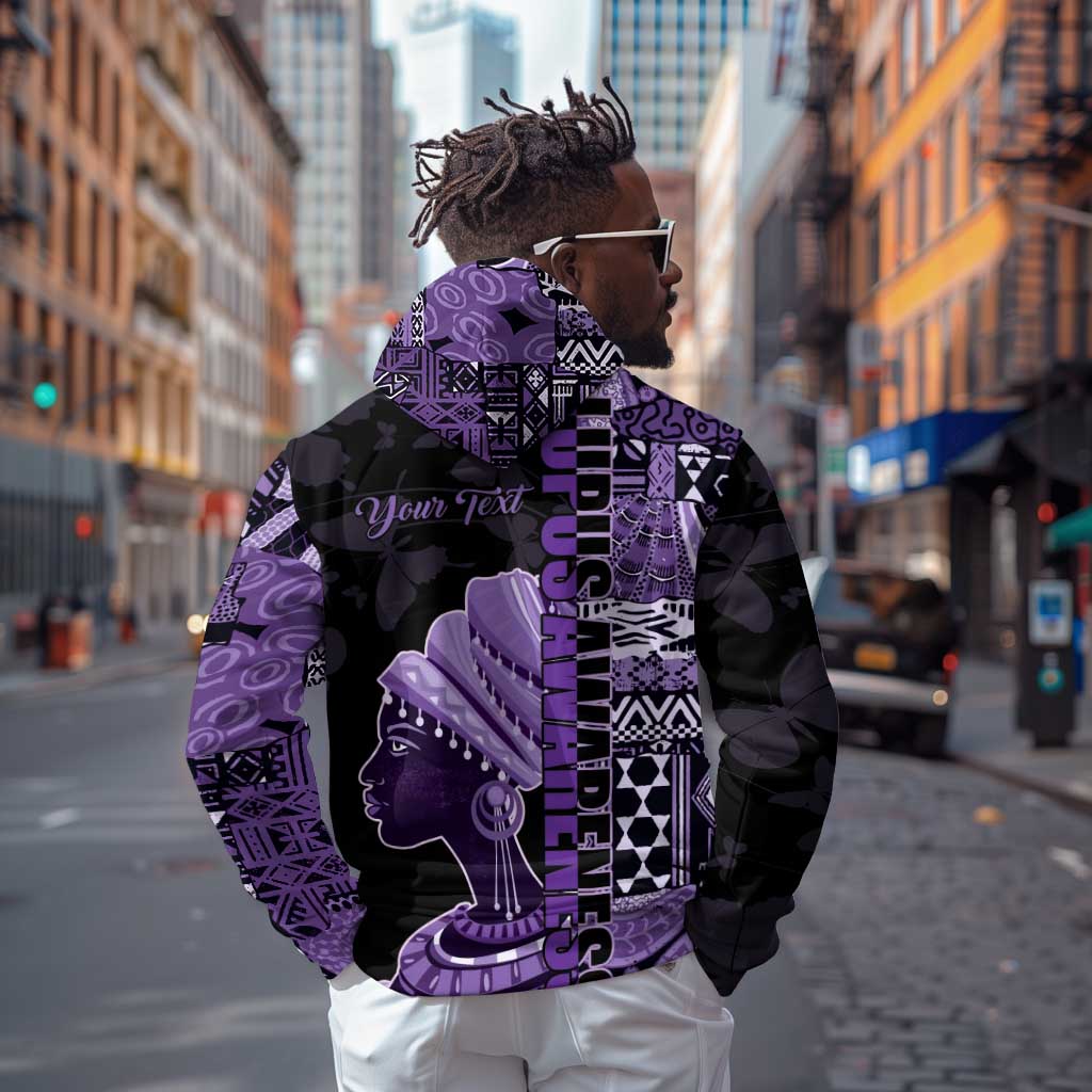 Personalized African Lady Lupus Awareness Hoodie Fight Support Cure