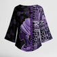 Personalized African Lady Lupus Awareness Kimono Sleeve Blouse Fight Support Cure