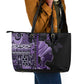 African Lady Lupus Awareness Leather Tote Bag Fight Support Cure
