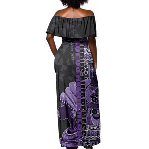 Personalized African Lady Lupus Awareness Off Shoulder Maxi Dress Fight Support Cure