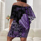 Personalized African Lady Lupus Awareness Off Shoulder Short Dress Fight Support Cure
