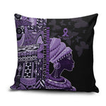 African Lady Lupus Awareness Pillow Cover Fight Support Cure