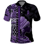 Personalized African Lady Lupus Awareness Polo Shirt Fight Support Cure