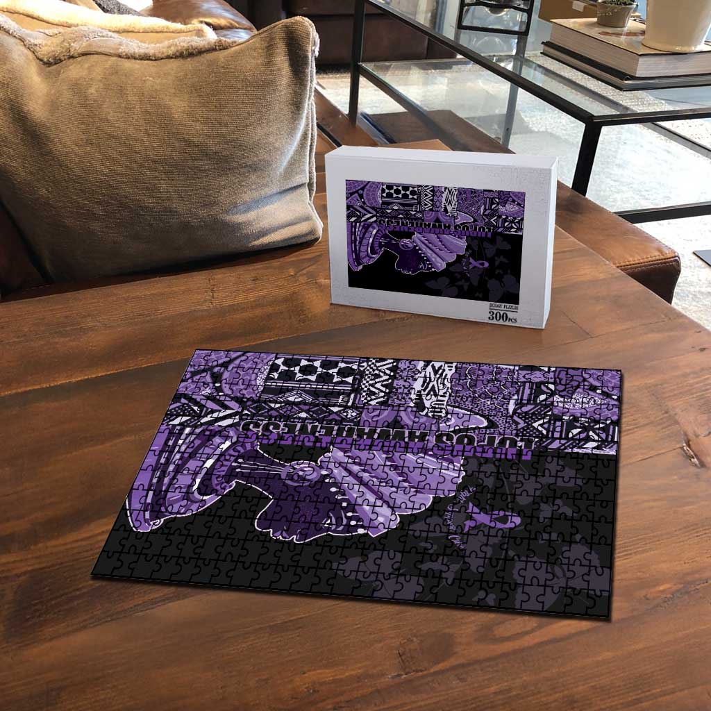 African Lady Lupus Awareness Puzzle Fight Support Cure