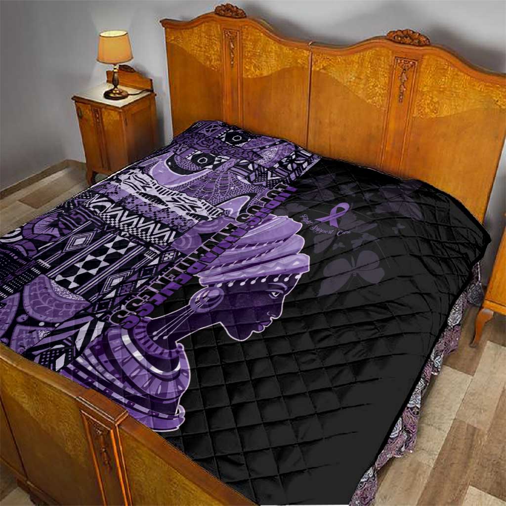 African Lady Lupus Awareness Quilt Fight Support Cure