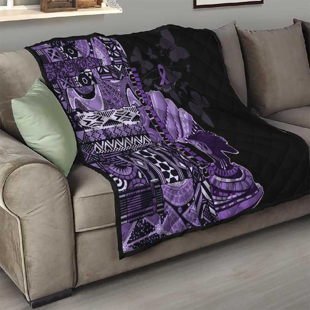 African Lady Lupus Awareness Quilt Fight Support Cure