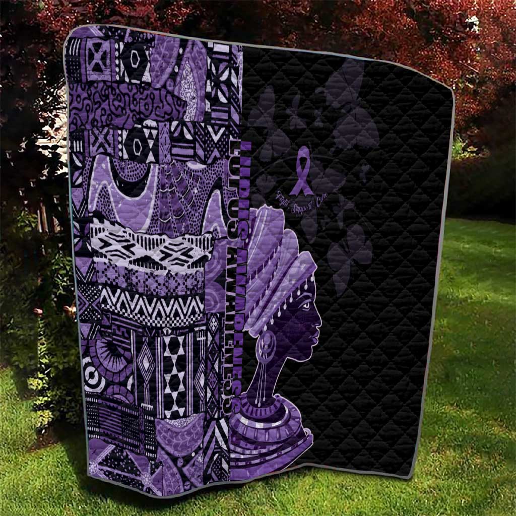 African Lady Lupus Awareness Quilt Fight Support Cure