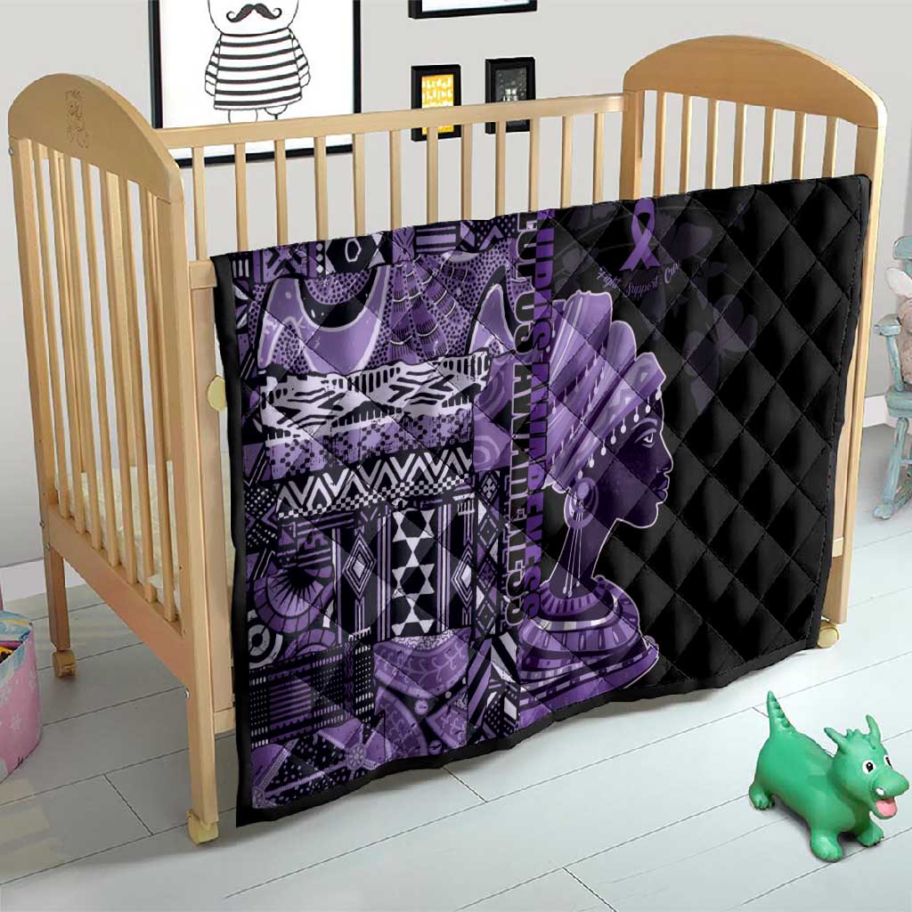 African Lady Lupus Awareness Quilt Fight Support Cure