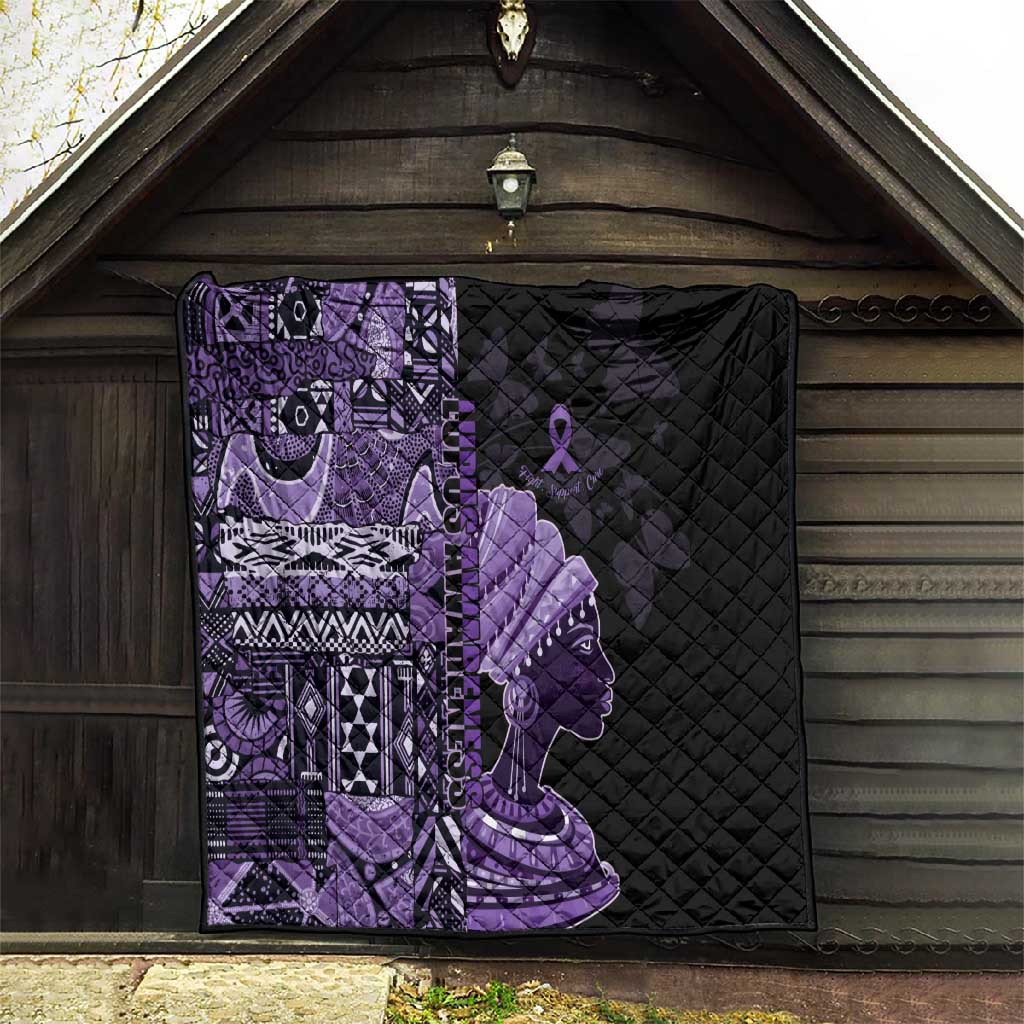 African Lady Lupus Awareness Quilt Fight Support Cure