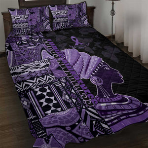 African Lady Lupus Awareness Quilt Bed Set Fight Support Cure