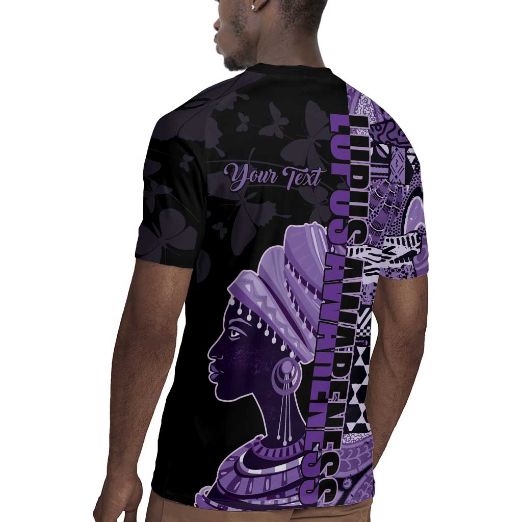 Personalized African Lady Lupus Awareness Rugby Jersey Fight Support Cure