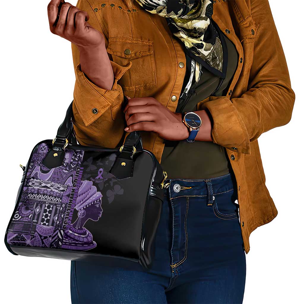 African Lady Lupus Awareness Shoulder Handbag Fight Support Cure