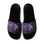 African Lady Lupus Awareness Slide Sandals Fight Support Cure