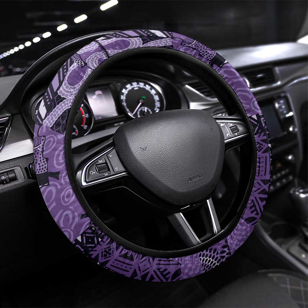 African Lady Lupus Awareness Steering Wheel Cover Fight Support Cure