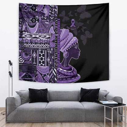 African Lady Lupus Awareness Tapestry Fight Support Cure