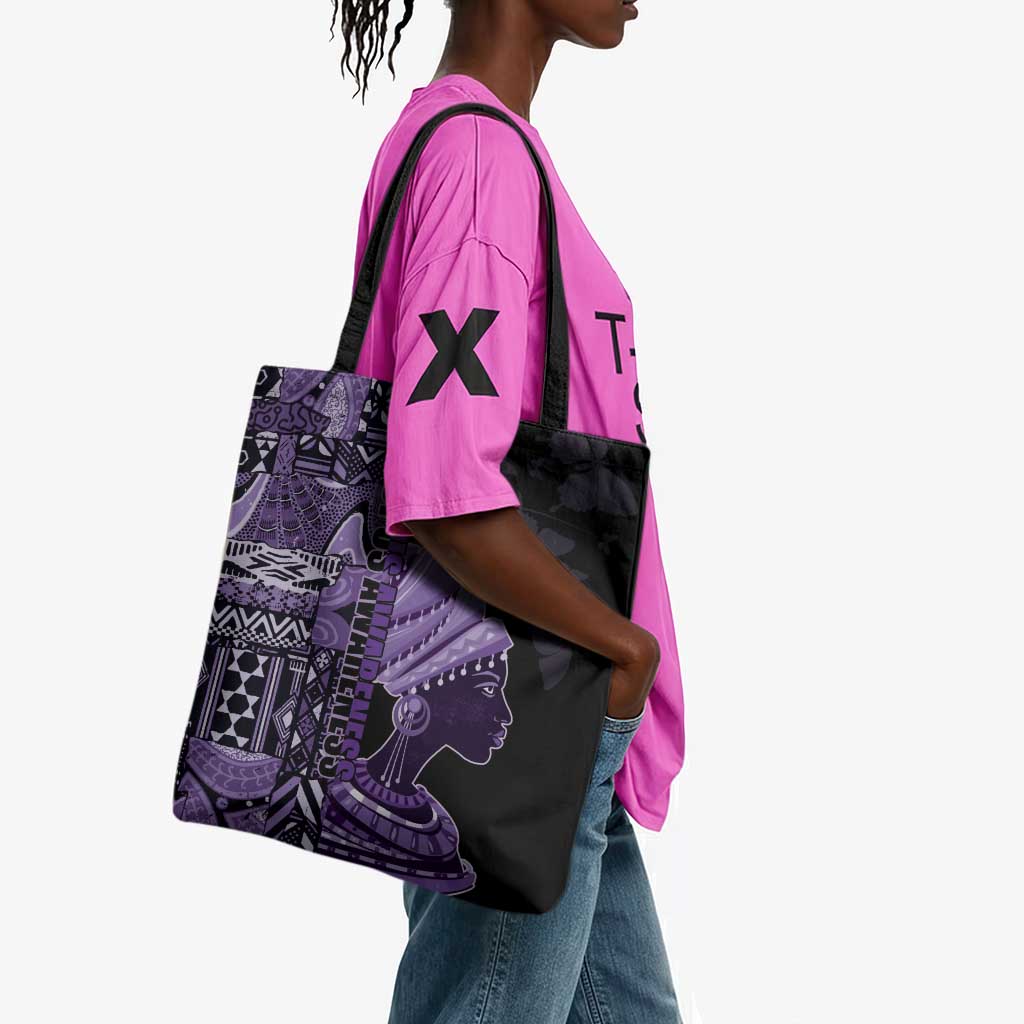 African Lady Lupus Awareness Tote Bag Fight Support Cure