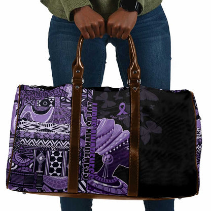 African Lady Lupus Awareness Travel Bag Fight Support Cure
