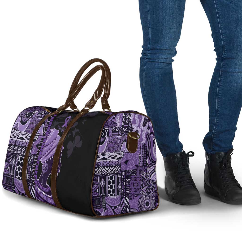 African Lady Lupus Awareness Travel Bag Fight Support Cure