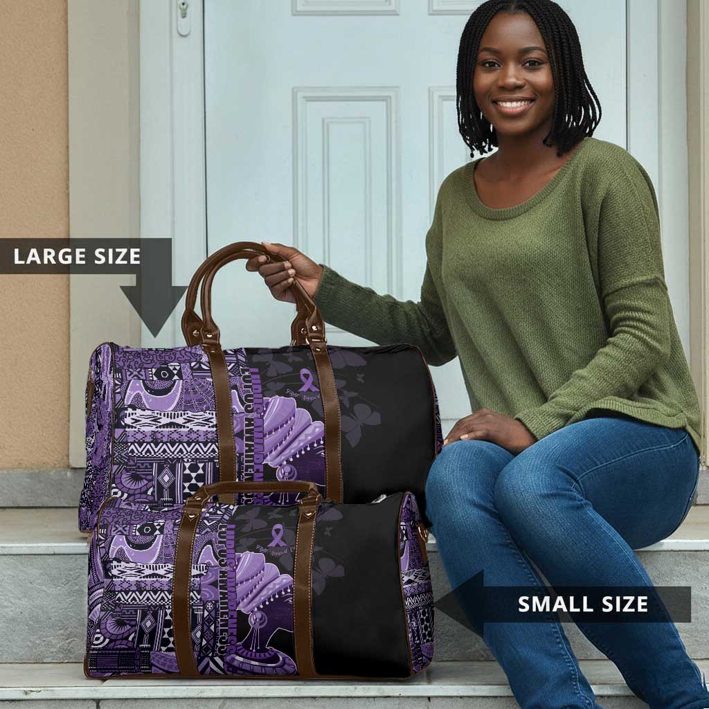 African Lady Lupus Awareness Travel Bag Fight Support Cure