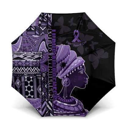 African Lady Lupus Awareness Umbrella Fight Support Cure
