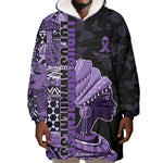 Personalized African Lady Lupus Awareness Wearable Blanket Hoodie Fight Support Cure