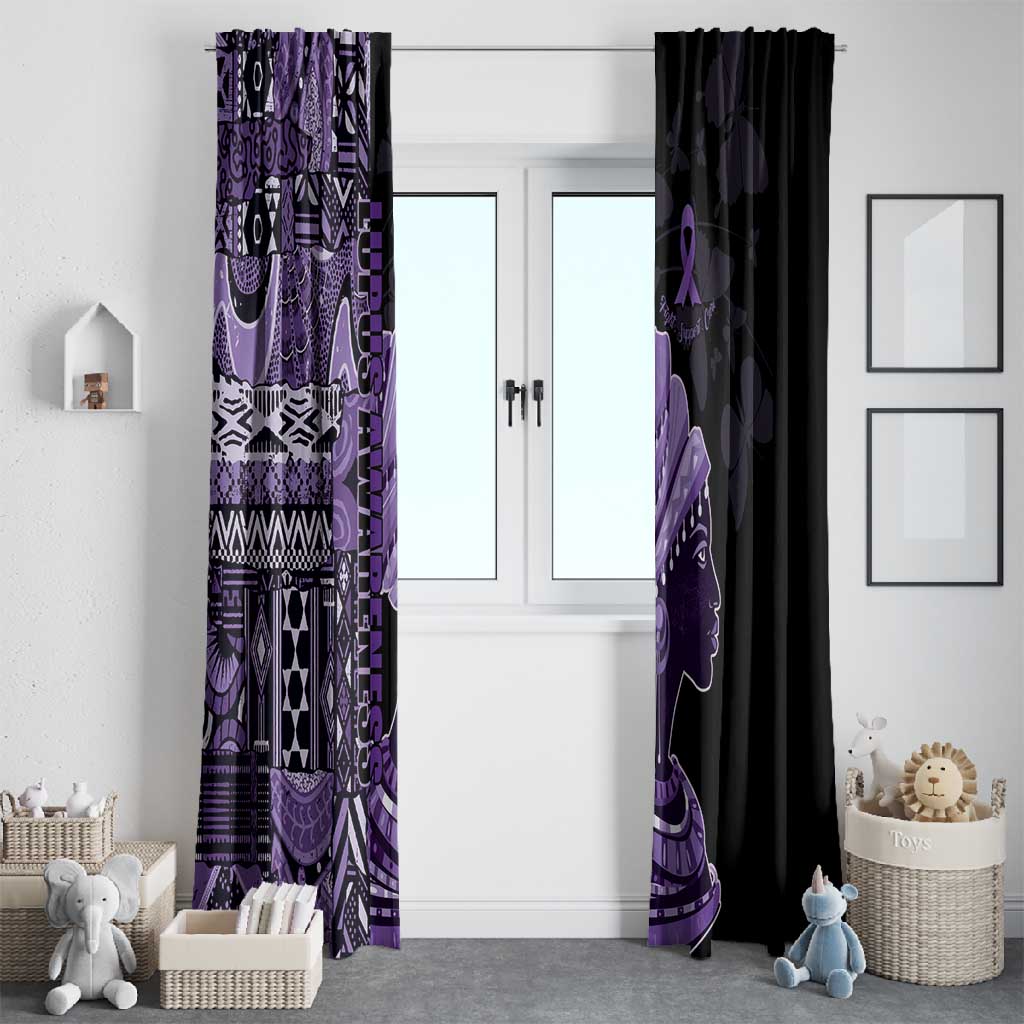 African Lady Lupus Awareness Window Curtain Fight Support Cure