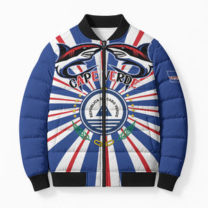 Personalized Cape Verde 1975 Bomber Puffer Jacket Happy Independence Day