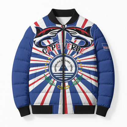 Personalized Cape Verde 1975 Bomber Puffer Jacket Happy Independence Day