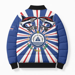 Personalized Cape Verde 1975 Bomber Puffer Jacket Happy Independence Day