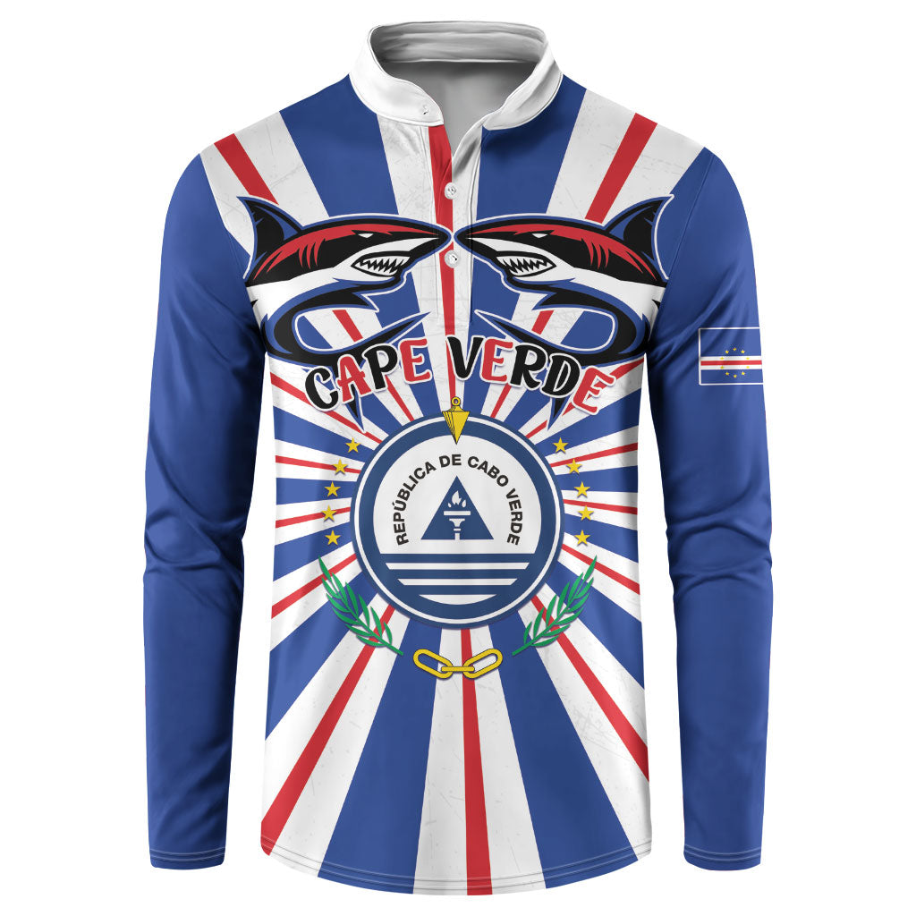 Personalized Cape Verde 1975 Button Sweatshirt Happy Independence Day