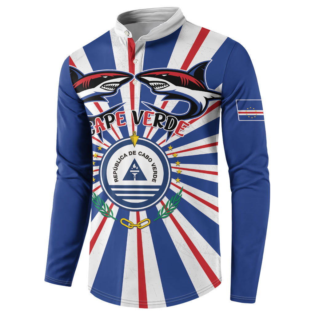 Personalized Cape Verde 1975 Button Sweatshirt Happy Independence Day