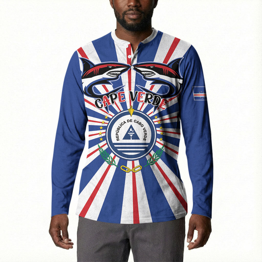 Personalized Cape Verde 1975 Button Sweatshirt Happy Independence Day