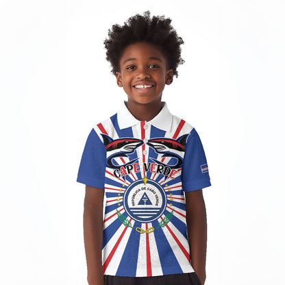Personalized Cape Verde 1975 Kid Polo Shirt Happy Independence Day