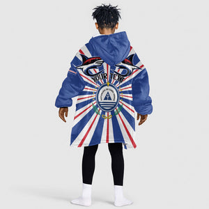 Personalized Cape Verde 1975 Kid Wearable Blanket Hoodie Happy Independence Day
