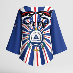 Personalized Cape Verde 1975 Kimono Sleeve Blouse Happy Independence Day