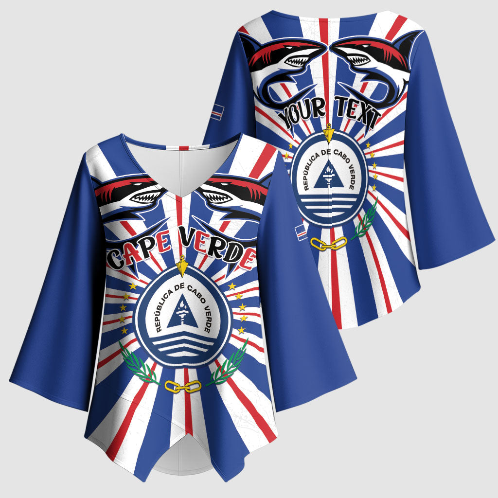 Personalized Cape Verde 1975 Kimono Sleeve Blouse Happy Independence Day