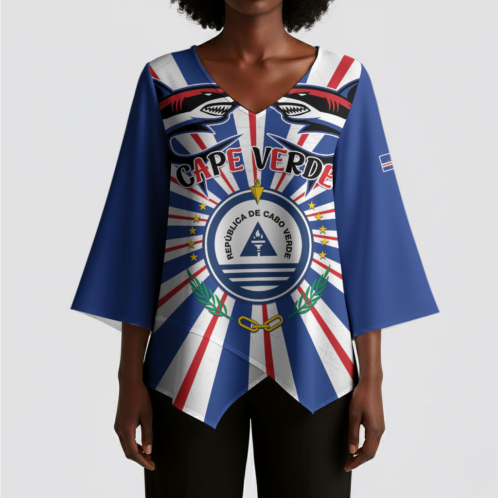 Personalized Cape Verde 1975 Kimono Sleeve Blouse Happy Independence Day