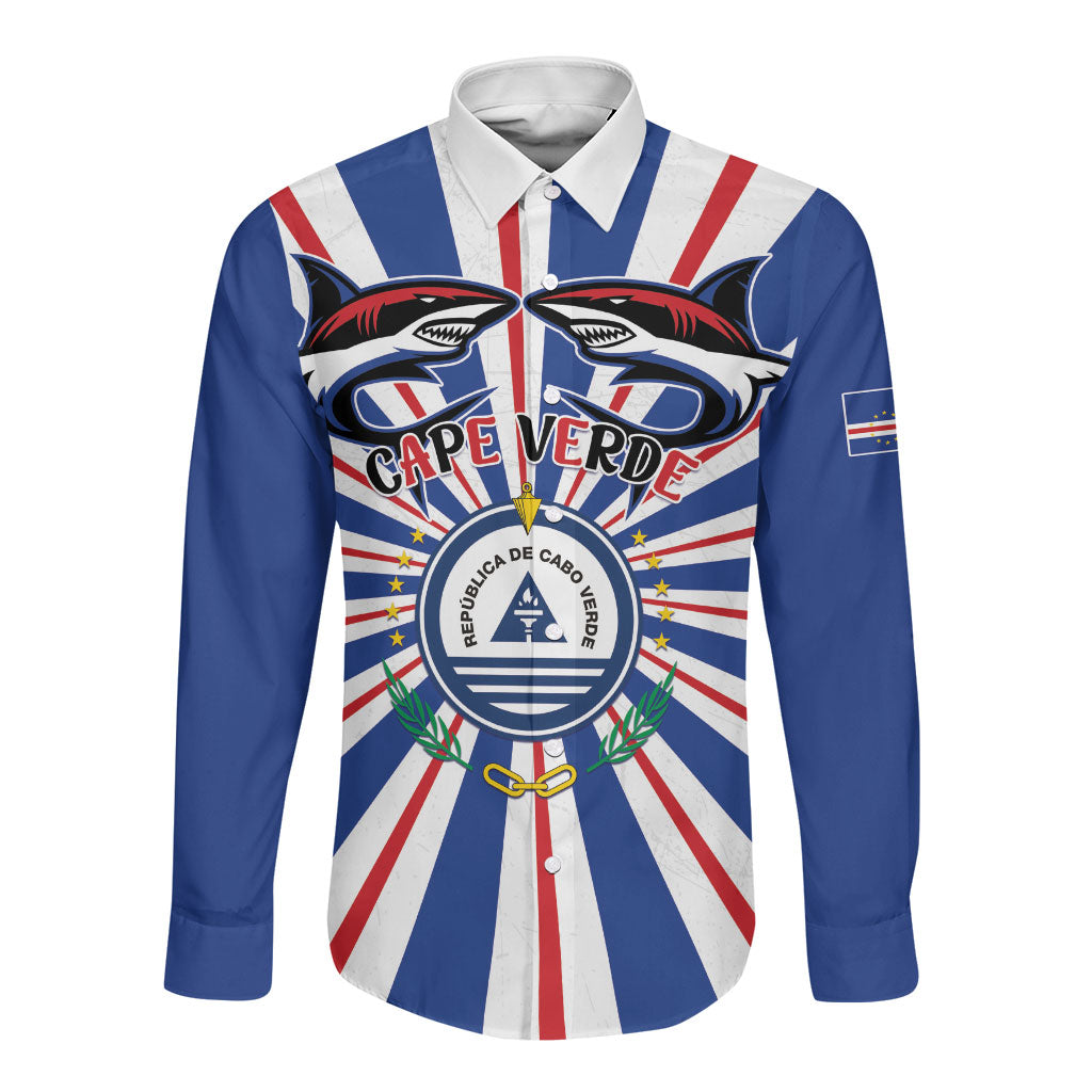 Personalized Cape Verde 1975 Long Sleeve Button Shirt Happy Independence Day
