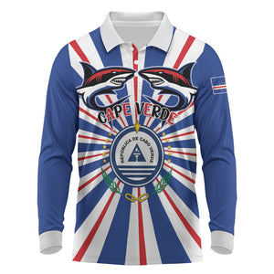Personalized Cape Verde 1975 Long Sleeve Polo Shirt Happy Independence Day