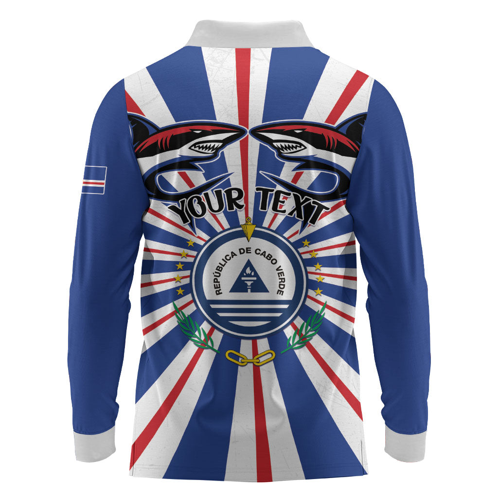 Personalized Cape Verde 1975 Long Sleeve Polo Shirt Happy Independence Day