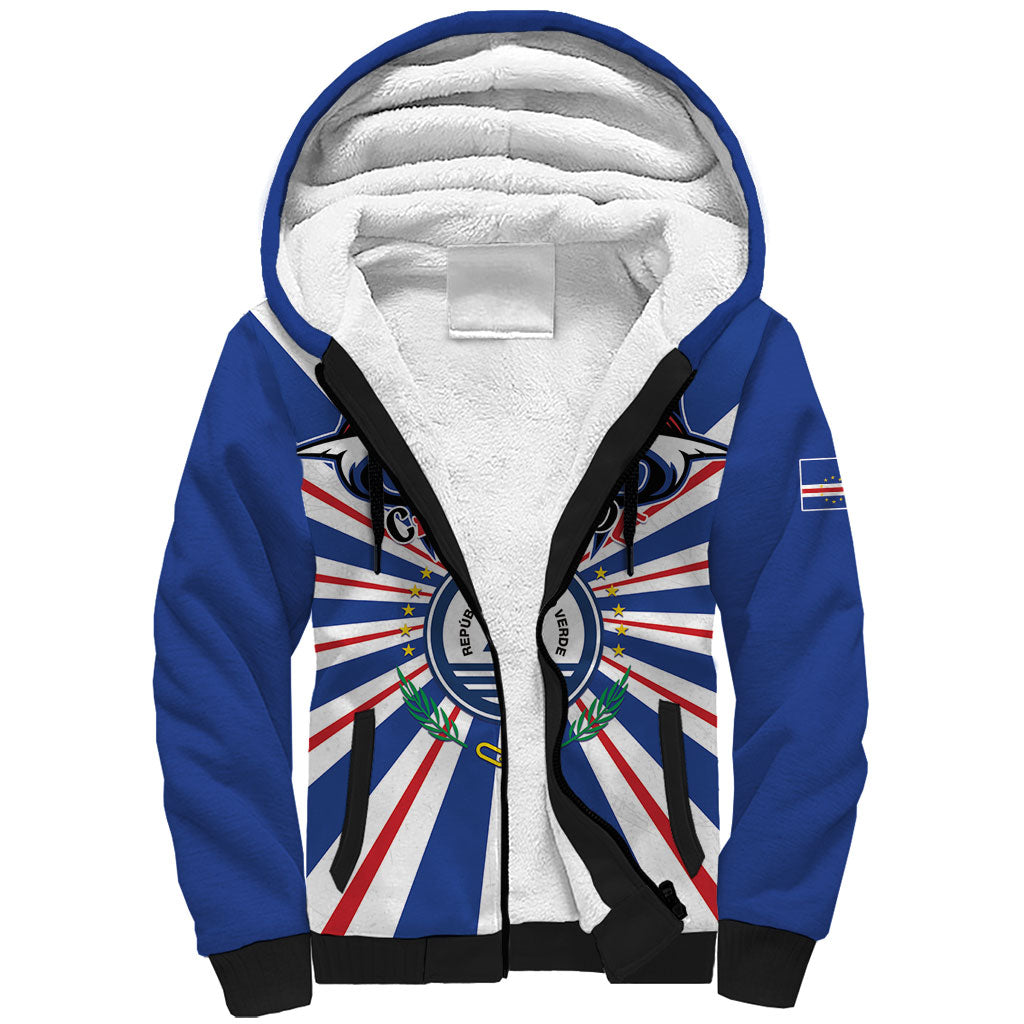 Personalized Cape Verde 1975 Sherpa Hoodie Happy Independence Day
