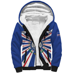 Personalized Cape Verde 1975 Sherpa Hoodie Happy Independence Day