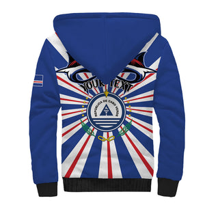 Personalized Cape Verde 1975 Sherpa Hoodie Happy Independence Day