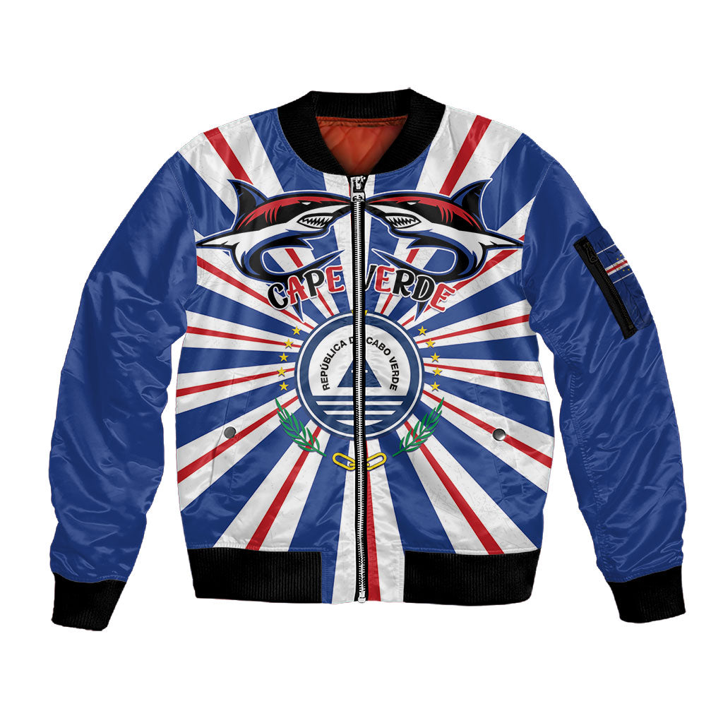 Personalized Cape Verde 1975 Sleeve Zip Bomber Jacket Happy Independence Day