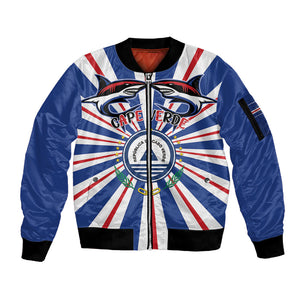 Personalized Cape Verde 1975 Sleeve Zip Bomber Jacket Happy Independence Day
