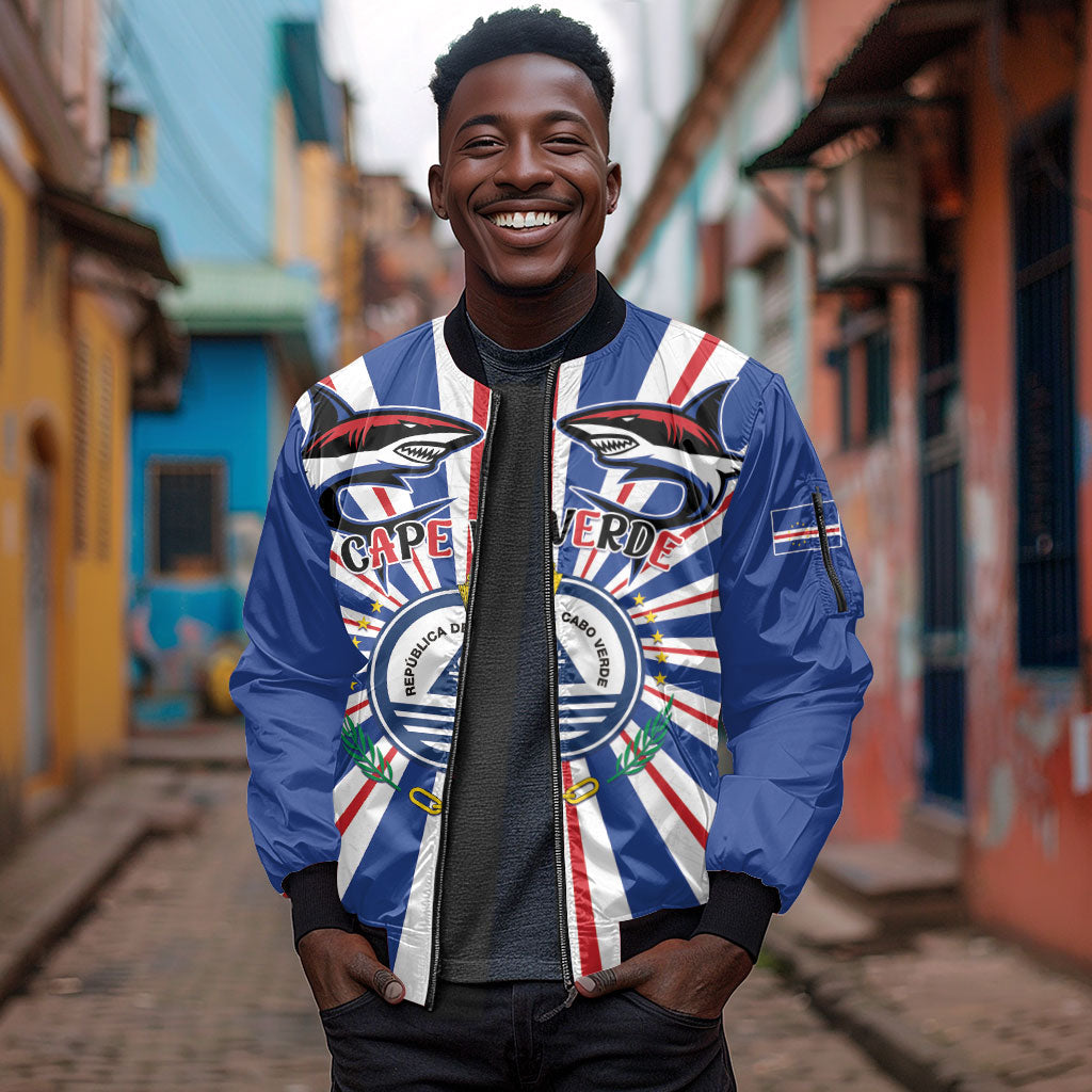Personalized Cape Verde 1975 Sleeve Zip Bomber Jacket Happy Independence Day