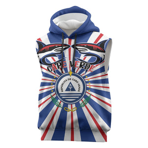 Personalized Cape Verde 1975 Sleeveless Hoodie Happy Independence Day