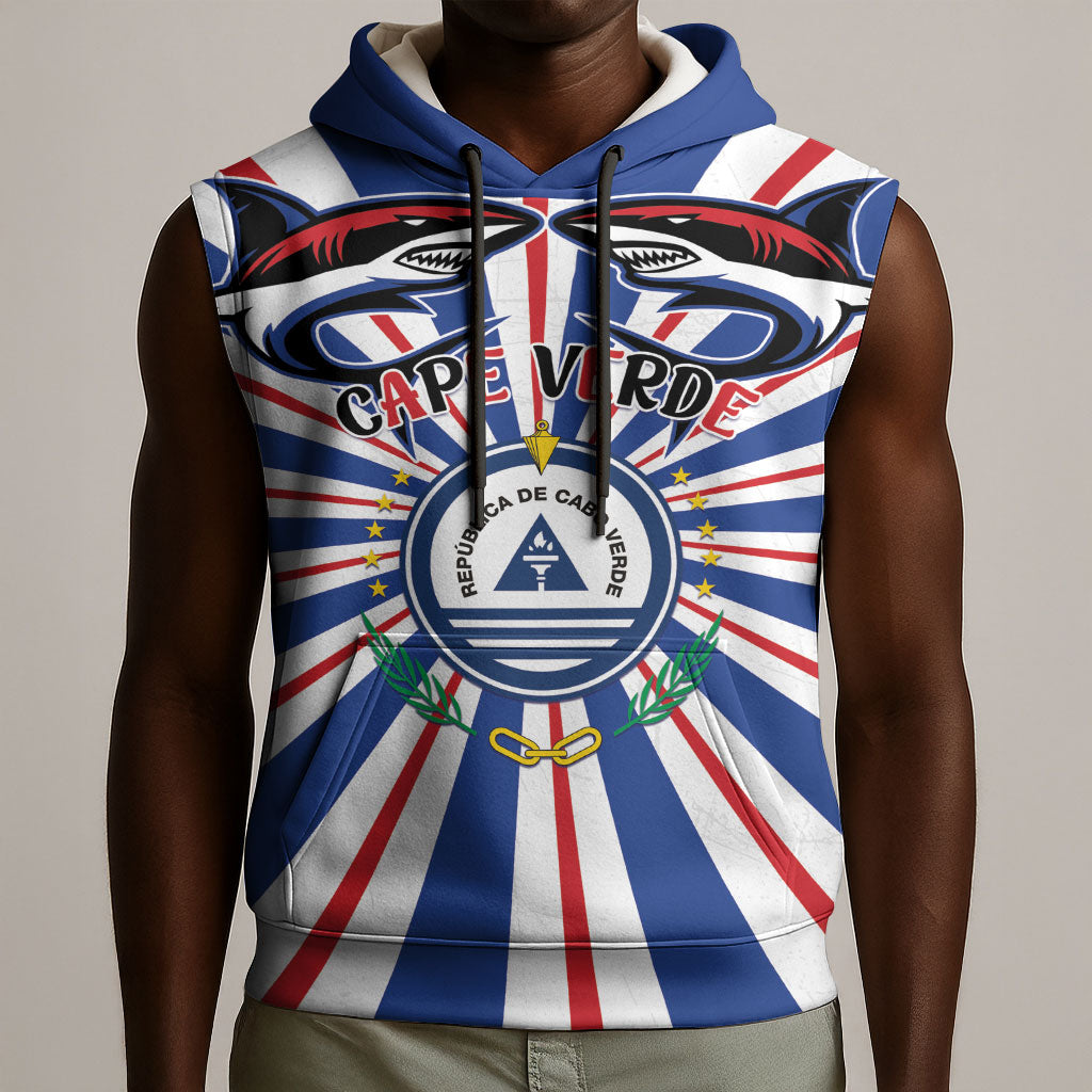 Personalized Cape Verde 1975 Sleeveless Hoodie Happy Independence Day